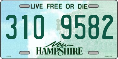 NH license plate 3109582