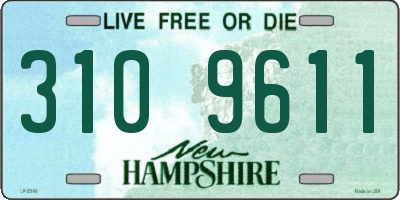NH license plate 3109611