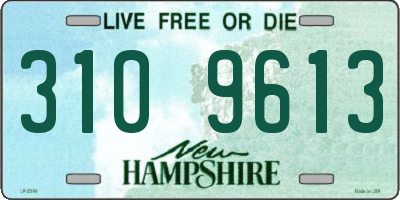 NH license plate 3109613