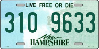NH license plate 3109633