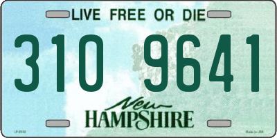 NH license plate 3109641
