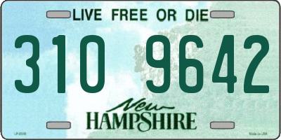 NH license plate 3109642