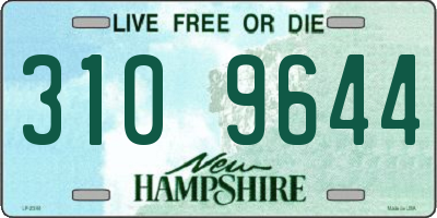 NH license plate 3109644