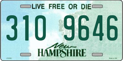 NH license plate 3109646