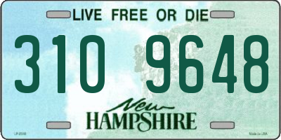 NH license plate 3109648