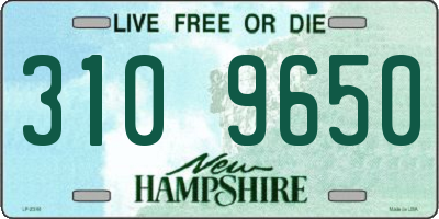 NH license plate 3109650