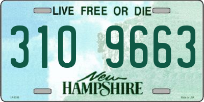 NH license plate 3109663