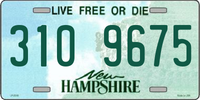 NH license plate 3109675