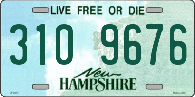 NH license plate 3109676