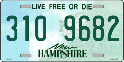 NH license plate 3109682