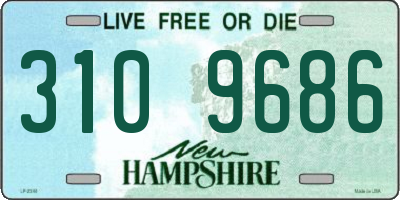 NH license plate 3109686