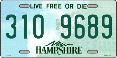 NH license plate 3109689
