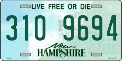 NH license plate 3109694