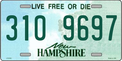 NH license plate 3109697