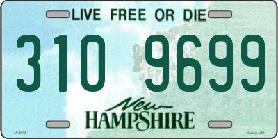 NH license plate 3109699
