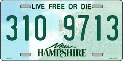 NH license plate 3109713