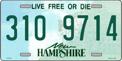 NH license plate 3109714