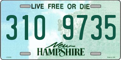 NH license plate 3109735