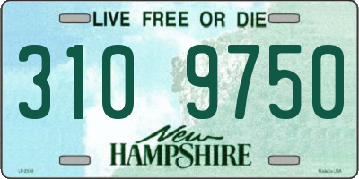 NH license plate 3109750