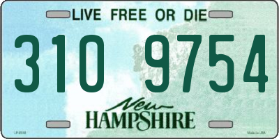 NH license plate 3109754