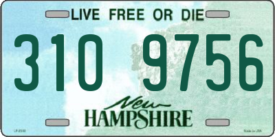 NH license plate 3109756