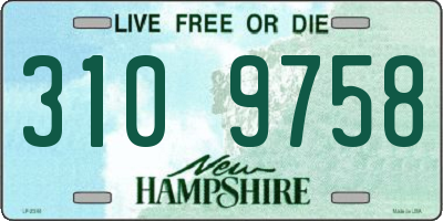 NH license plate 3109758