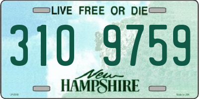 NH license plate 3109759