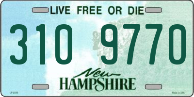NH license plate 3109770