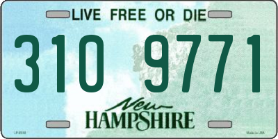 NH license plate 3109771