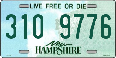 NH license plate 3109776