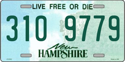 NH license plate 3109779