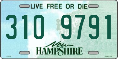 NH license plate 3109791