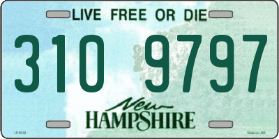 NH license plate 3109797