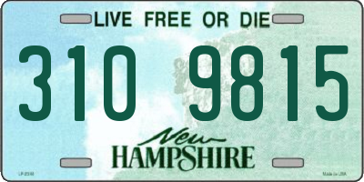 NH license plate 3109815