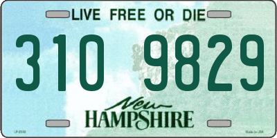 NH license plate 3109829