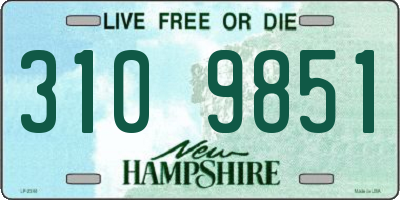 NH license plate 3109851