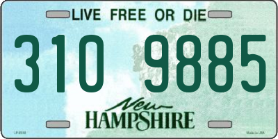 NH license plate 3109885