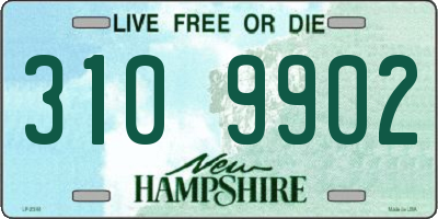 NH license plate 3109902