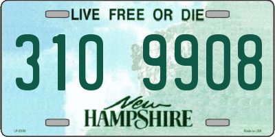 NH license plate 3109908
