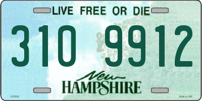 NH license plate 3109912