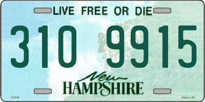 NH license plate 3109915