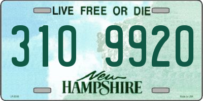 NH license plate 3109920