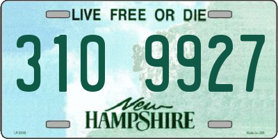 NH license plate 3109927