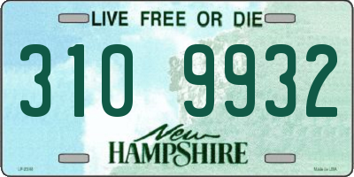 NH license plate 3109932