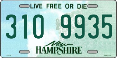 NH license plate 3109935