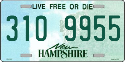 NH license plate 3109955
