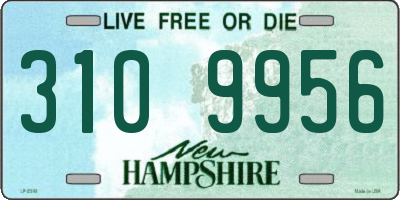 NH license plate 3109956