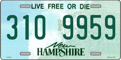 NH license plate 3109959
