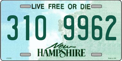 NH license plate 3109962