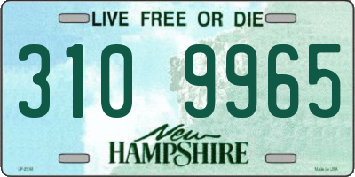 NH license plate 3109965